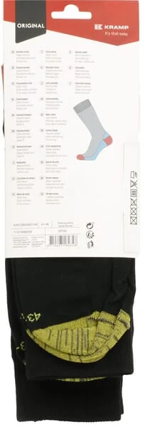 Kramp - KW12900060146 - Summer Socks, 43-46, Black, 2 Pairs