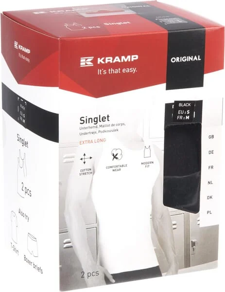 Kramp - KW13104801060 - Undershirt Black 2 Pcs 2XL