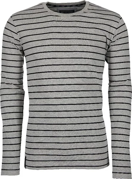 Kramp - KW207821068066 - Shirt, Size 4XL/50, Long Sleeves, Striped, Gray-Black, Kramp Technical
