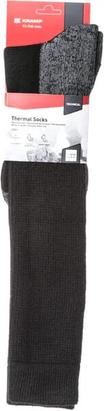 Kramp - KW22900110146 - High Thermal Socks, 43-46, Black-Gray