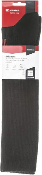 Kramp - KW22900130138 - Ski Socks, 35-38, Black