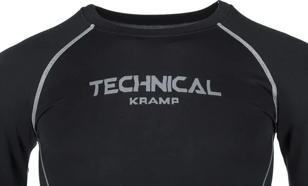 Kramp - KW235200001062 - Unisex Thermal Shirt Black Seamless Long Sleeve Polyamide/Polyester/Spandex
