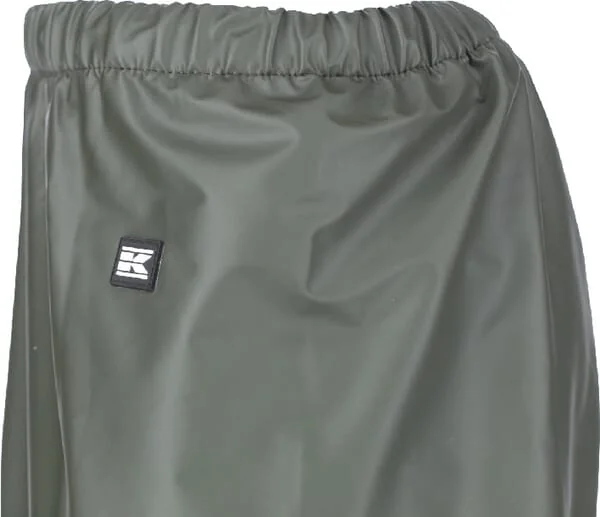 Kramp - KW3182125066 - Waterproof Trousers, Unisex, 4XL, W47-51", Green, Protect By Kramp