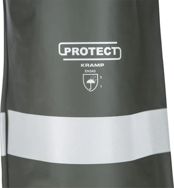 Kramp - KW3182225050 - Waterproof Bib Overalls, Size M UK:36-38, Green, Kramp Protect