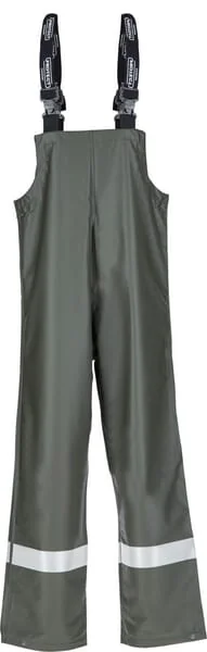 Kramp - KW3182225068 - Waterproof Bib Overalls, Size 5XL UK:50, Green, Kramp Protect