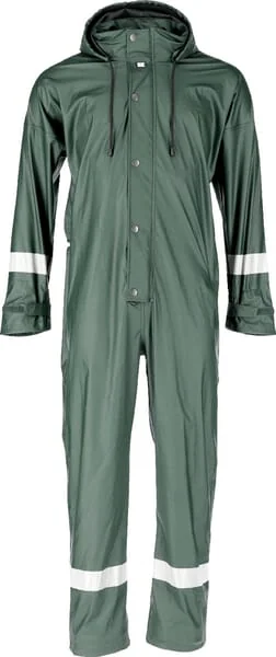 Kramp - KW3182325068 - Rain Coverall Waterproof, Size 5XL, Green, Kramp Protect