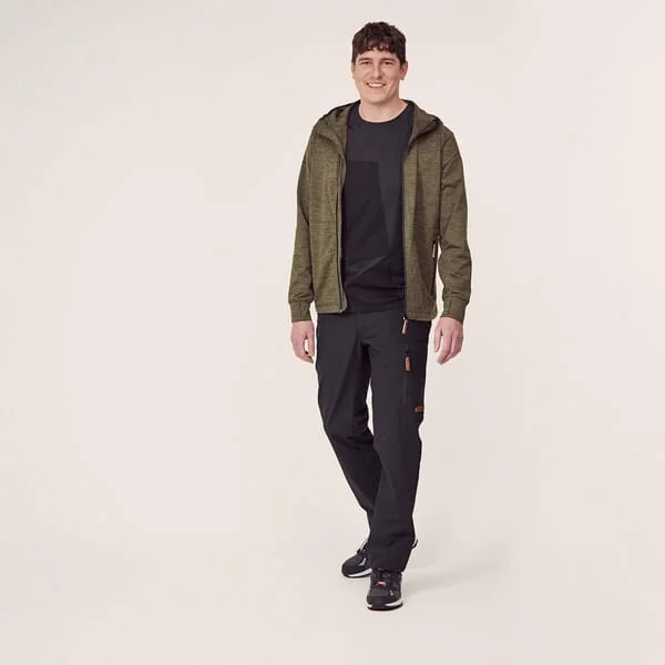 Kramp - KW5011201802048 - Men's Zip-Up Fleece Jacket with Hood, Olive S