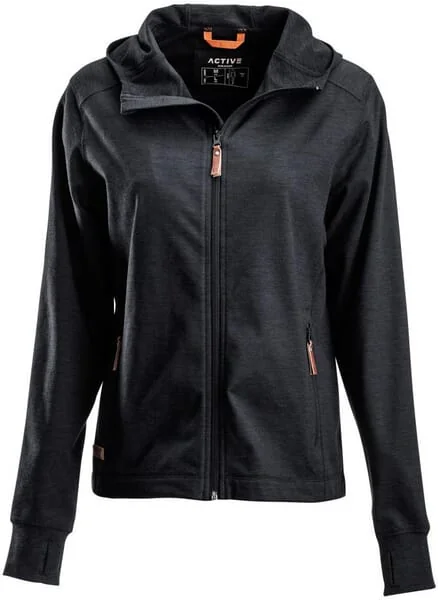 Kramp - KW5011301811054 - Fleece Jacket With Zipper And Hood Women's Dark Grey l