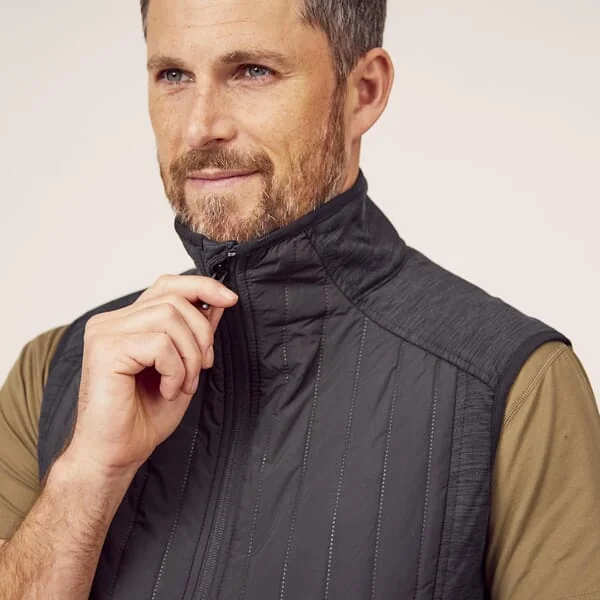 Kramp - KW5011401911048 - Hybrid Fleece Vest Men's Dark Grey s
