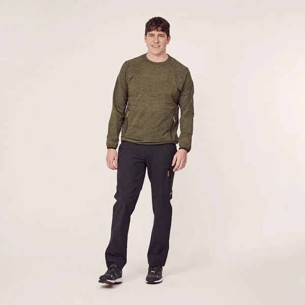 Kramp - KW506101802044 - Men's Olive Fleece T-Shirt, 2XS
