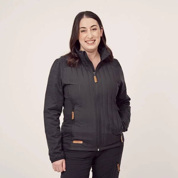 Kramp - KW506301911054 - Hybrid Fleece Jacket, Women's, Dark Grey, L
