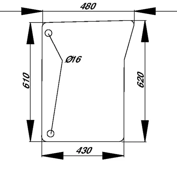 Kramp - L151753N - Lower Windscreen