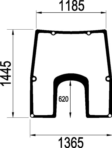 Kramp - L166875N - Windscreen