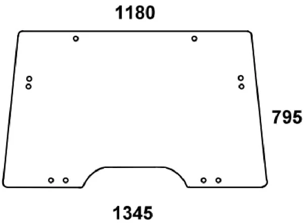 Kramp - L171338N - Windscreen, Opening