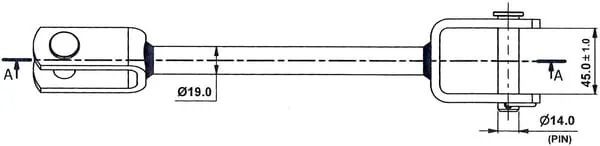 Kramp - LA040003KR - Lift Rod Fixed
