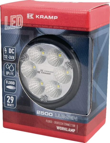 Kramp - LA10003 - Work Light LED Round Deutsch Plug Flood