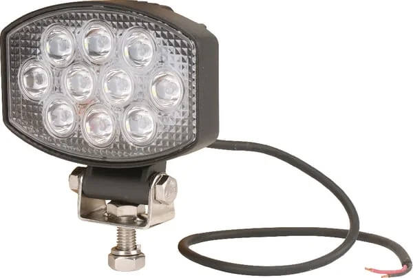 Kramp - LA10020 - Work Light LED, 15W, 1900LM, Oval, 10/30V, 120x38x80mm, Flood, 10 LED's, Kramp