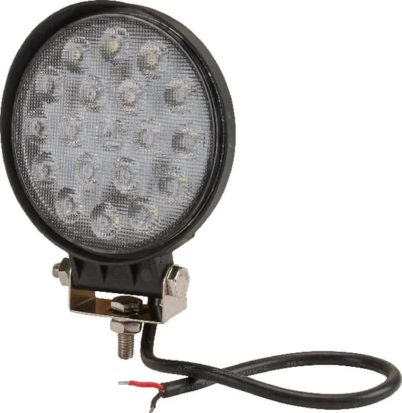 Kramp - LA10046 - LED Work Light, 36W, 2850LM, Round, 10/30V, Diameter 113.9mm, Flood, 18 LED's, Kramp