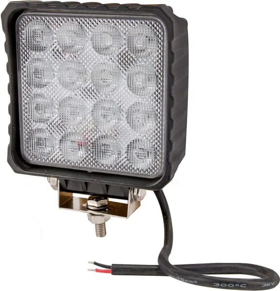 Kramp - LA10047 - Work Light LED, 48W, 3840lm, Square, 10/30V, 159x54.5x112mm, Flood, 16 LEDs, Kramp