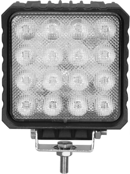 Kramp - LA10047 - Work Light LED, 48W, 3840lm, Square, 10/30V, 159x54.5x112mm, Flood, 16 LEDs, Kramp