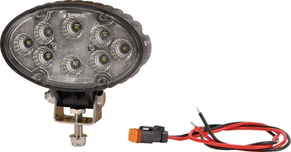 Kramp - LA10085 - Work Light LED Oval White Deutsch Plug Flood