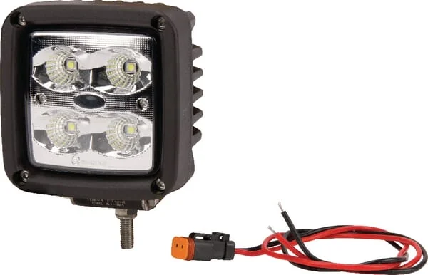 Kramp - LA10091 - Work Light LED Square White Deutsch Plug Wide Flood