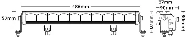 Kramp - LA10321 - LED-Leuchte Tagfahrlicht/Fernlicht