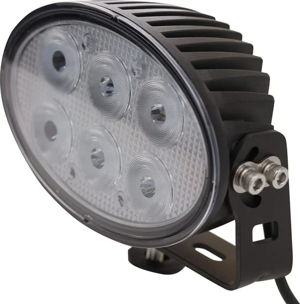 Kramp - LA10525 - Work Light LED, 60W, 6000LM, Oval, 12-60V, 154x105x70mm, Flood