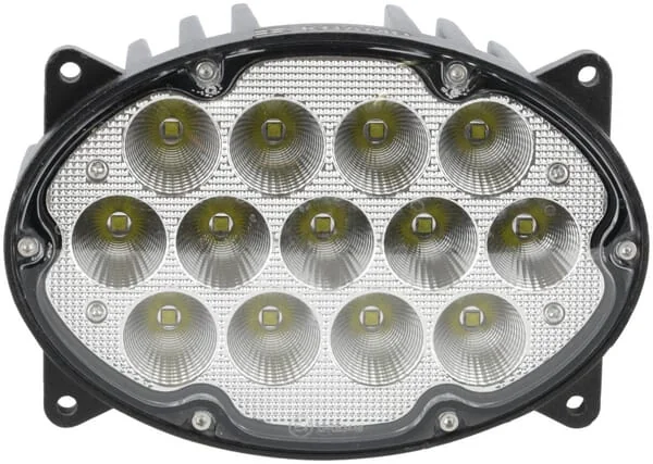 Kramp - LA10559 - Work Light LED, 65W, 5200LM, Oval, 10/30V, 161x110x90mm, Wide Flood, 13 LEDs, H4