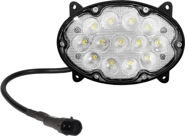 Kramp - LA10600 - Work Light LED, 39W, 3500LM, Oval, 10/30V, 138x93x69mm, Wide Flood, 13 LEDs