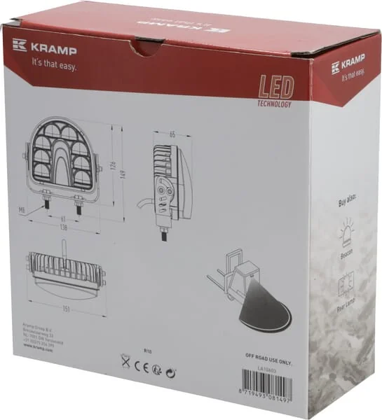 Kramp - LA10603 - Safety Light 20W Red Arc Line