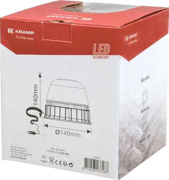 Kramp - LA20026 - Beacon LED, Magnetic With Plug EMC