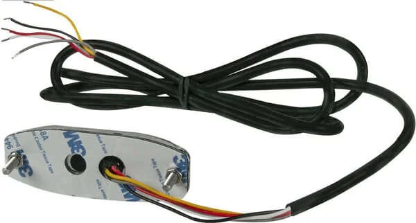 Kramp - LA20073W - Flashing Warning Light LED, Rectangular, 10/30V, White, 82x30x9mm, 3 LEDs