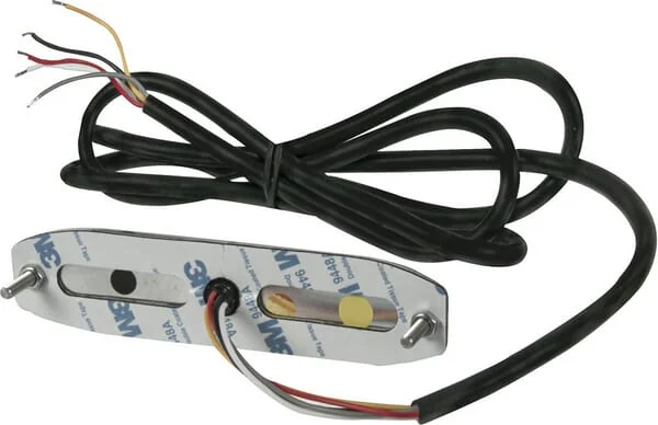 Kramp - LA200763M - Flashing Warning Light LED, Rectangular, 10/30V, Orange, 130x30x7mm, 6 LEDs