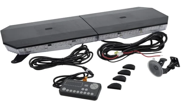 Kramp - LA20096 - LED Light Bar, 100/200W, 12-24V, Amber, With Screws, 767x89x280mm TA2