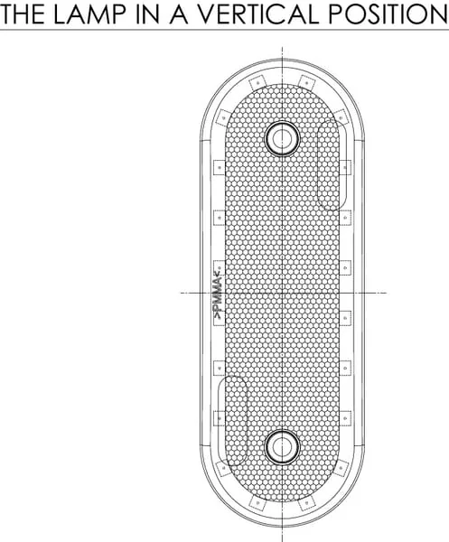 Kramp - LA30119 - Marker Light LED, Rectangular, 12-24V, 114x40x25mm