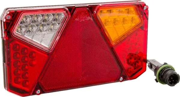 Kramp - LA40006 - Multifunction Rear RH Light LED, Rectangular, 12-24V, 242x134x36.5mm, 7-Pin