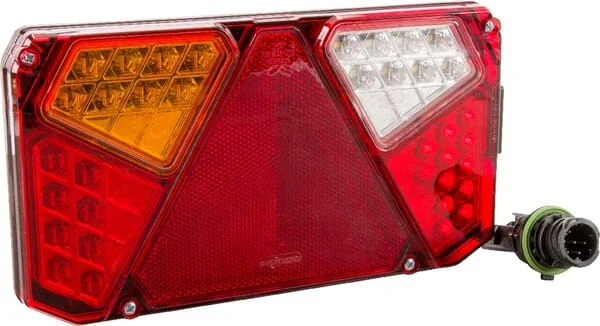 Kramp - LA40008 - Multifunction Rear LH LED Light, Rectangular, 12-24V, 242x134x36.5mm, 7-Pin
