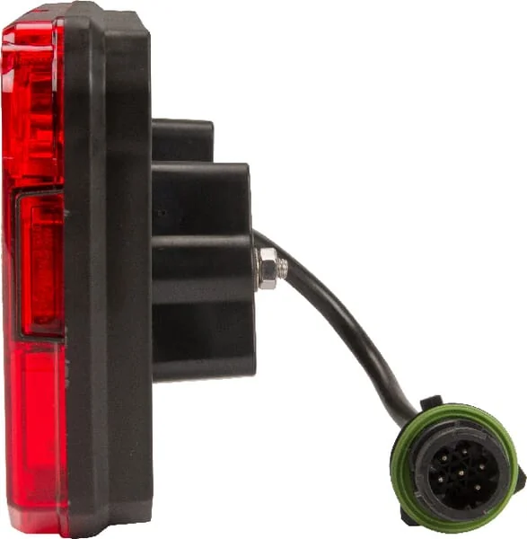 Kramp - LA40008 - Multifunction Rear LH LED Light, Rectangular, 12-24V, 242x134x36.5mm, 7-Pin