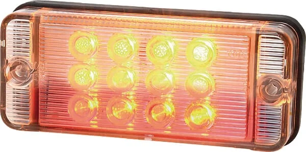 Kramp - LA40009 - Multifunction Rear Light LED, Rectangular, 12-24V, 107.4x46.7x23mm