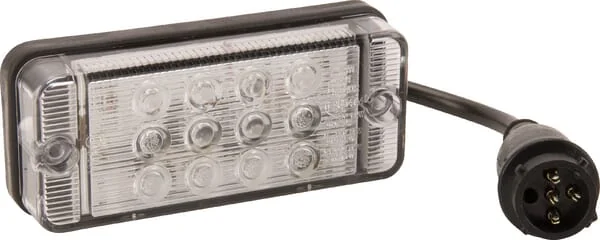 Kramp - LA40010 - Multifunction Rear LED Light, Rectangular, 12-24V, 107.4x46.7x23mm, 5-Pin