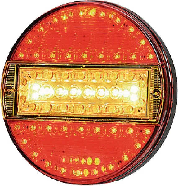 Kramp - LA40013 - Multifunction Rear Light LED, Round, 12-24V, Diameter 140mm