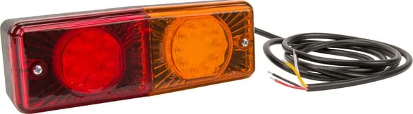 Kramp - LA40015 - Multifunction Rear Light LED, Rectangular, 12-24V, 200x70x60mm, Kramp