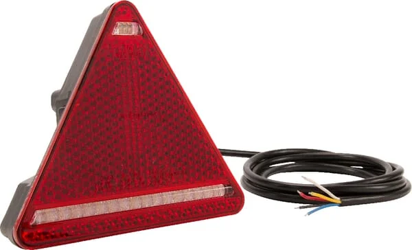 Kramp - LA40027 - Multifunction Rear LH Light LED, Triangular, 12-24V, 163x144x38.8mm