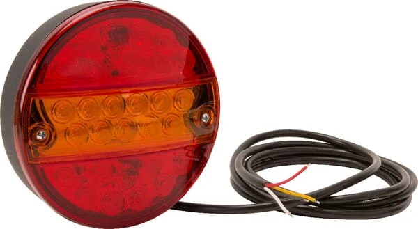 Kramp - LA40037 - Multifunction Rear Light LED, Round, 24V(integrated resistance), Diameter 142mm