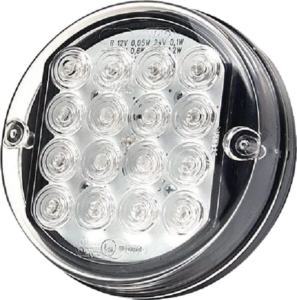 Kramp - LA40047 - Multifunction Rear LED Light, Round, 12-24V, Diameter 115mm