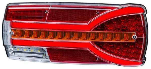 Kramp - LA40063 - Rear Light RH LED, Rectangular, 12/24V, White/Orange/Red, 304x132x48mm