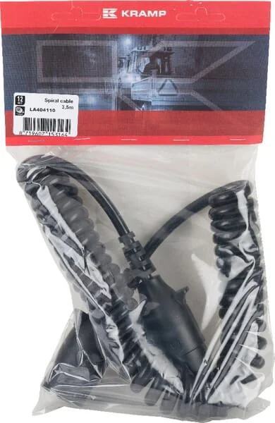 Kramp - LA404110 - Spiral Cable 12V/7pin 3.5 m