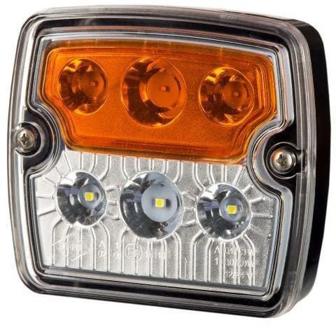 Kramp - LA80032 - Multifunction Front Light LED Square 12/24V White