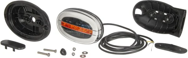 Kramp - LA80036 - Multifunctional Front LED Light, Oval, 12-24V, 136.4x91x40mm